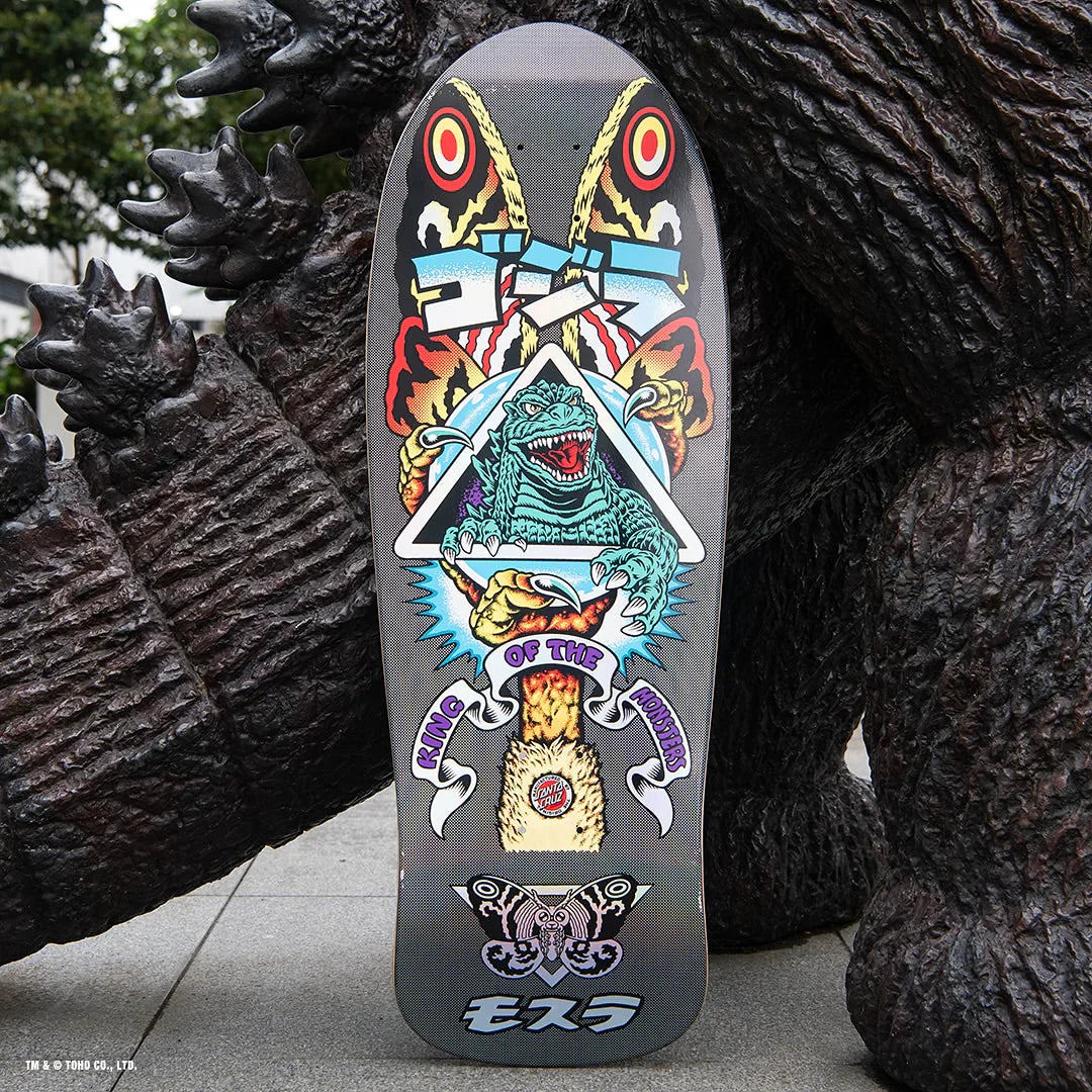 Tabla Santa Cruz Godzilla Mothra Natas Skateboard Deck
